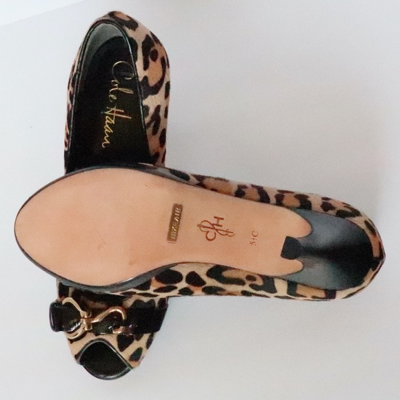 NWOT Cole Haan (Nike Air) leopard pumps 5.5 C - Picture 4 of 13